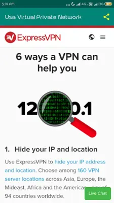 Usa Virtual Private Network android App screenshot 2